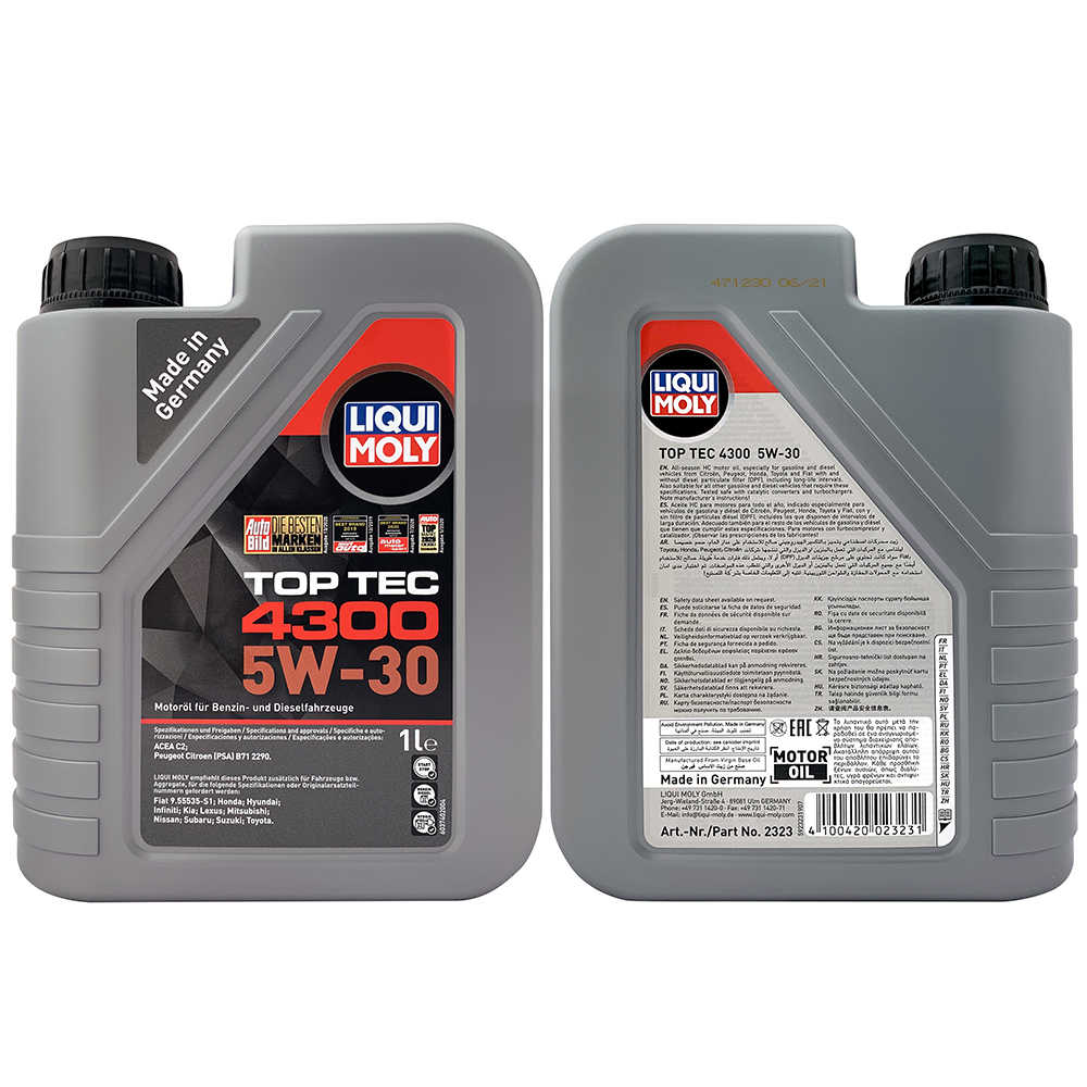 【車百購】 LIQUI MOLY TOP TEC 4300 5W30 日系車 全合成機油 DPF/SCR適用