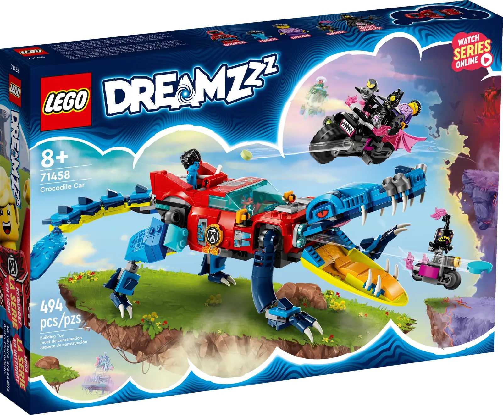 [高雄 飛米樂高積木] 8月新品 LEGO 71458 夢工廠系列 鱷魚車