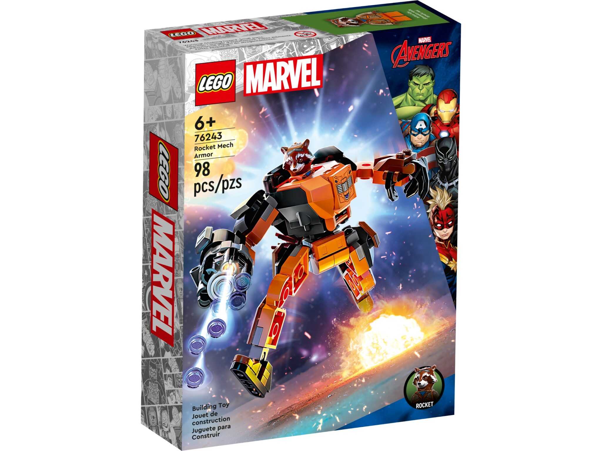 [高雄 飛米樂高積木] LEGO 76243	超級英雄-火箭浣熊裝甲