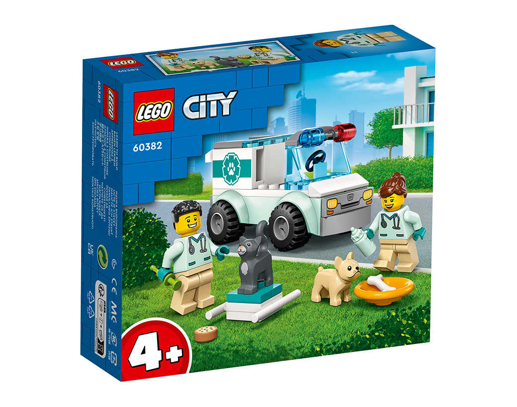 [高雄 飛米樂高積木] LEGO 60382 City-獸醫廂型車救援