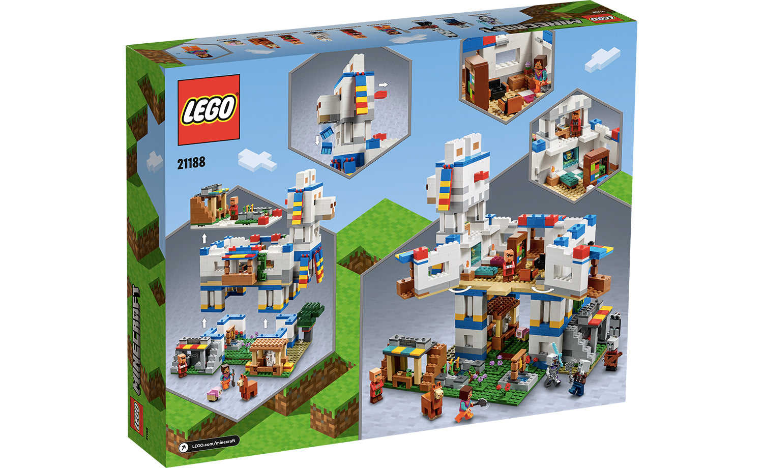 [飛米樂高積木磚賣店] LEGO 21188 Minecraft-駱馬村