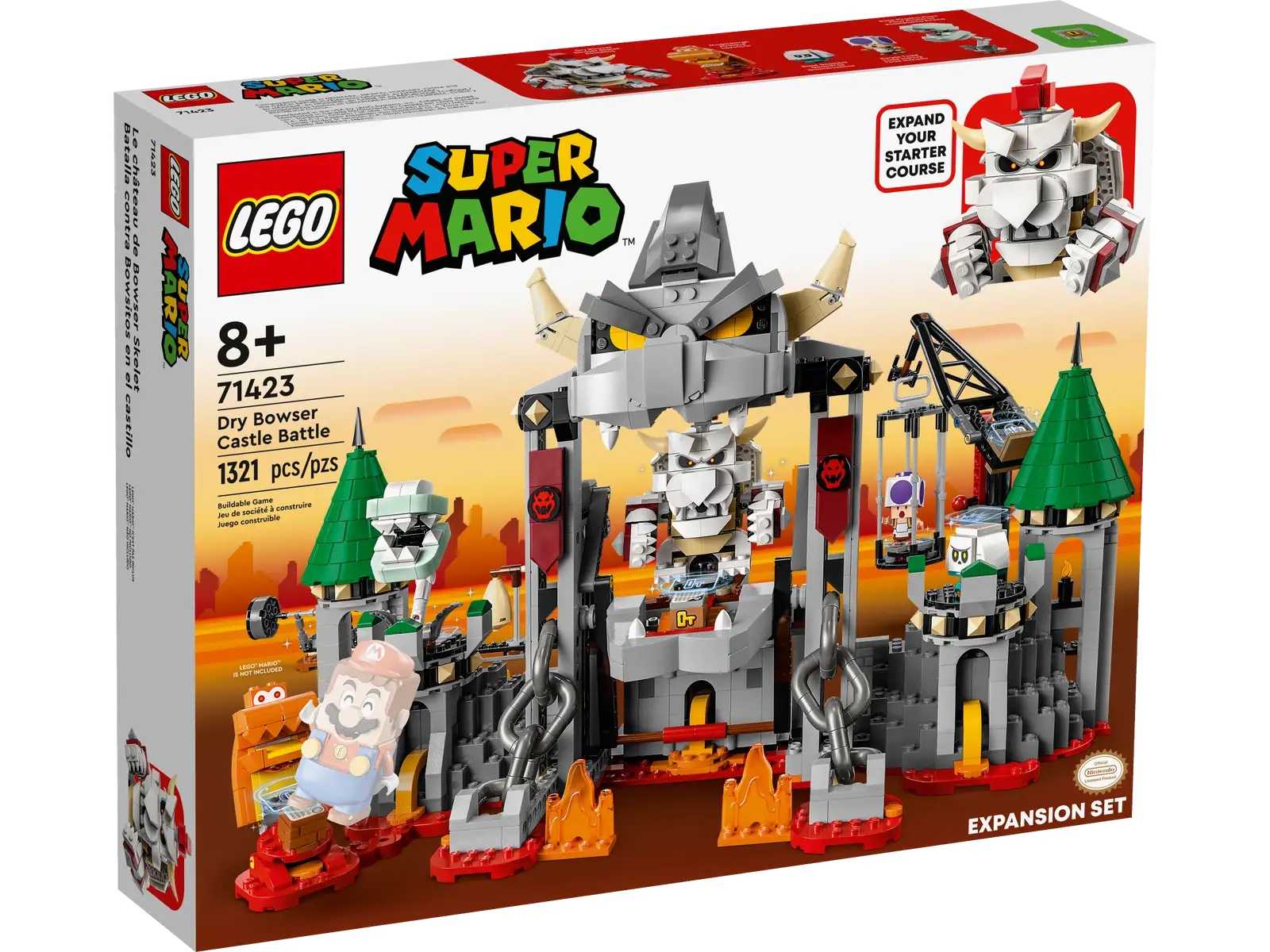 高雄飛米樂高積木] 8月新品LEGO 71423 瑪莉歐系列枯骨庫巴城堡大戰