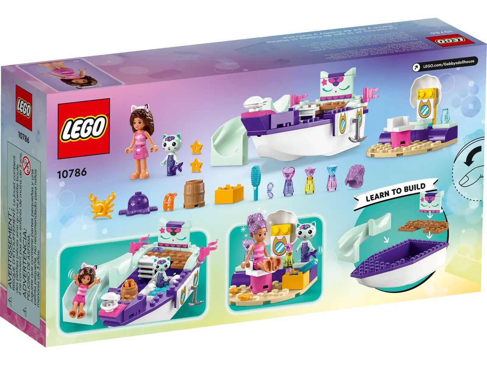 [高雄 飛米樂高積木] 8月新品 LEGO  10786 蓋比系列 蓋比和美人魚貓的遊艇與SPA