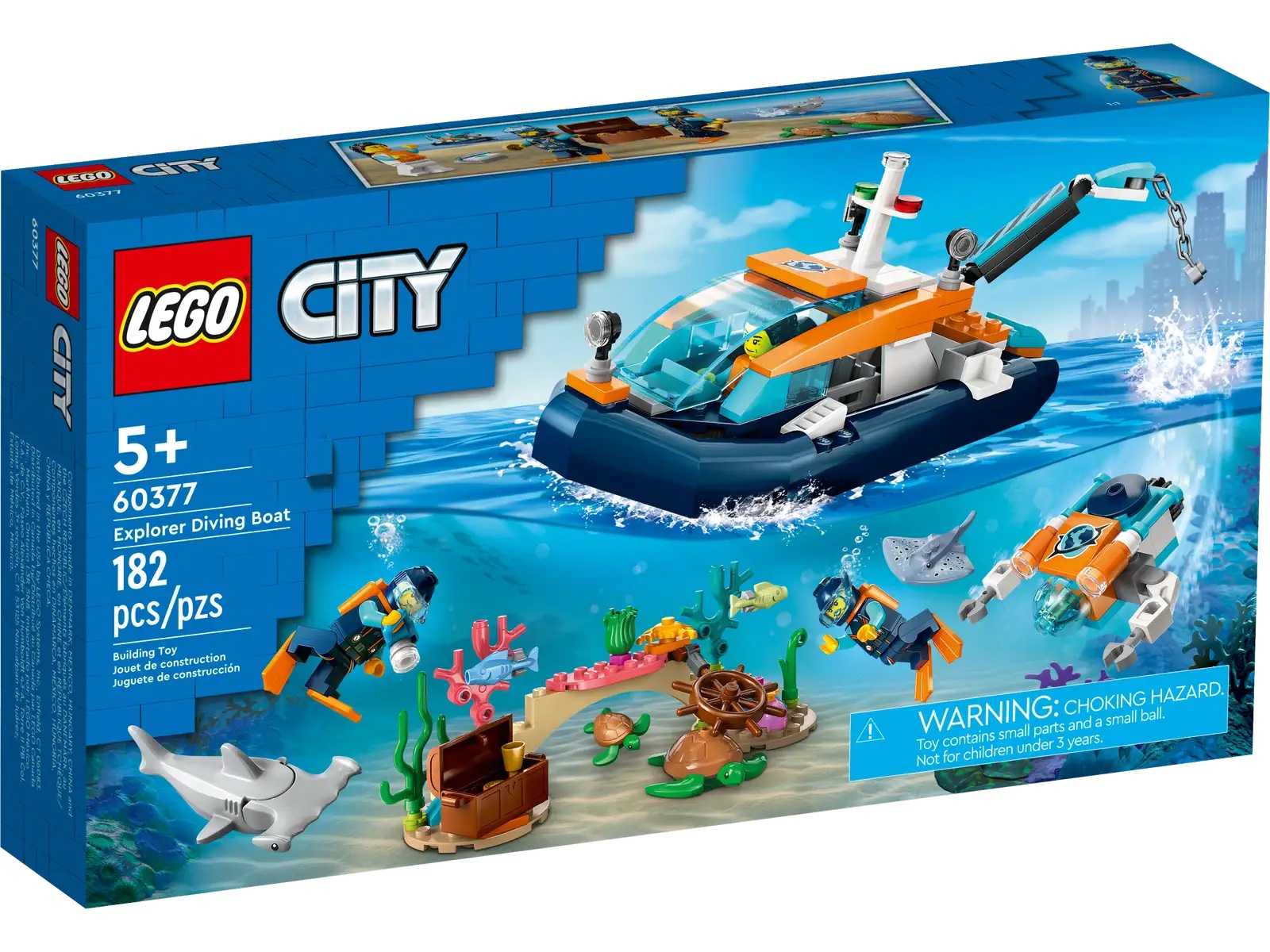 [高雄 飛米樂高積木專賣店] LEGO 60377 City-探險家潛水工作船