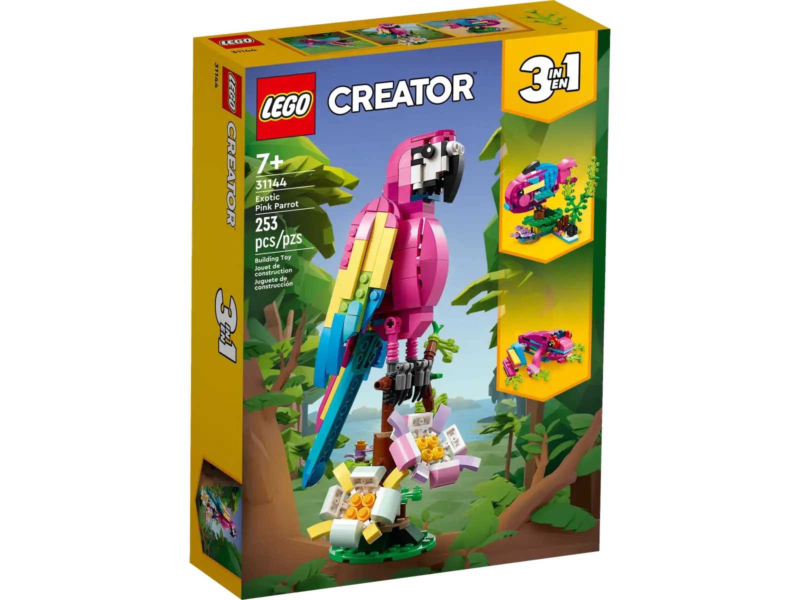 [高雄 飛米樂高積木] 8月新品 LEGO 31144 創意三合一系列 異國粉紅鸚鵡
