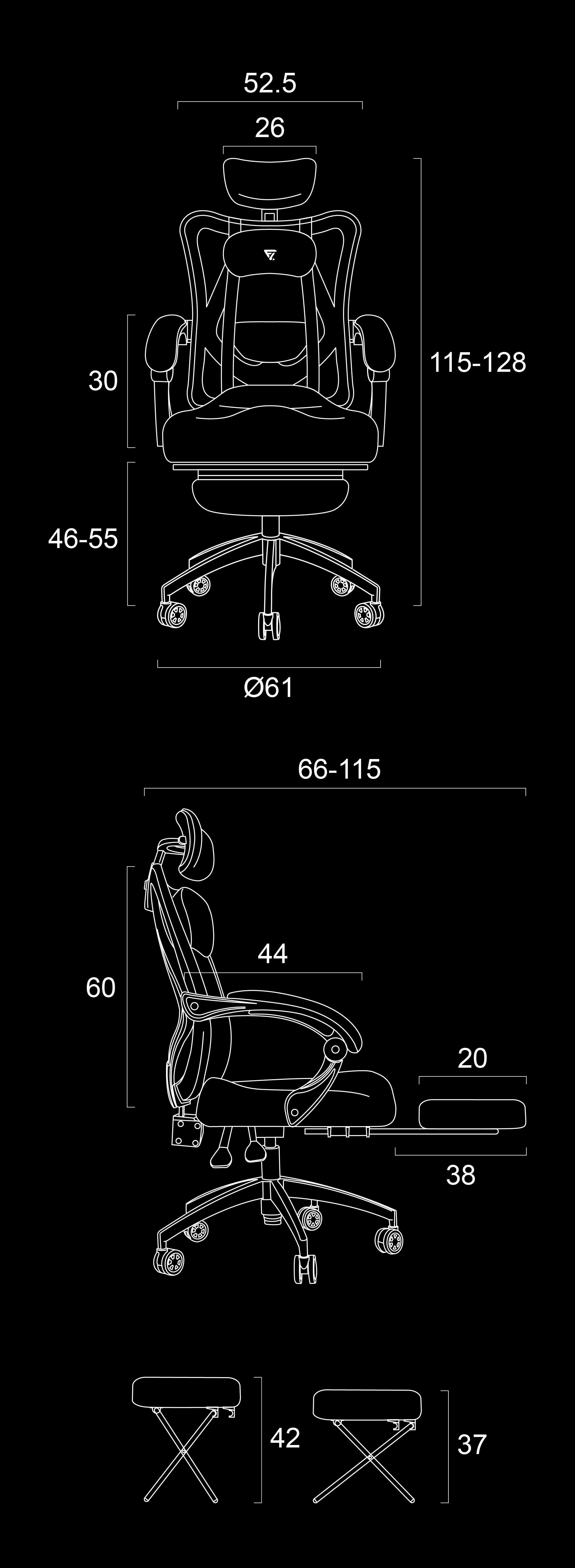 7D_電腦椅 規格