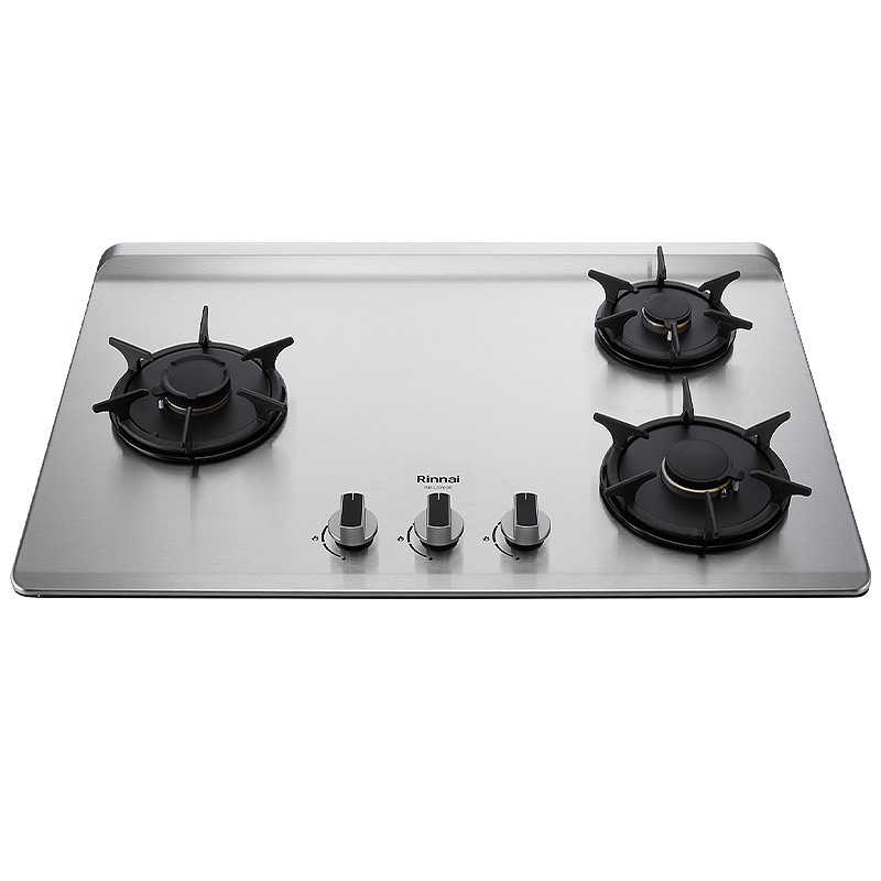 林內【RB-L3700S(L)】檯面式彩焱不銹鋼三口爐瓦斯爐 -左單口(桶裝瓦斯)LPG(含全臺安裝)