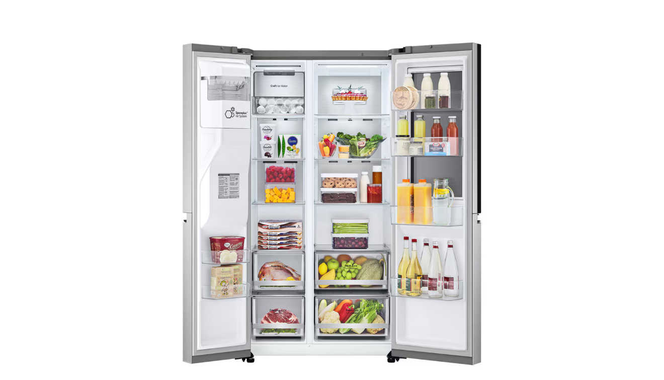 【LG 樂金】 敲敲看門中門冰球冰箱734公升(星月銀) GR-QPLC82SS