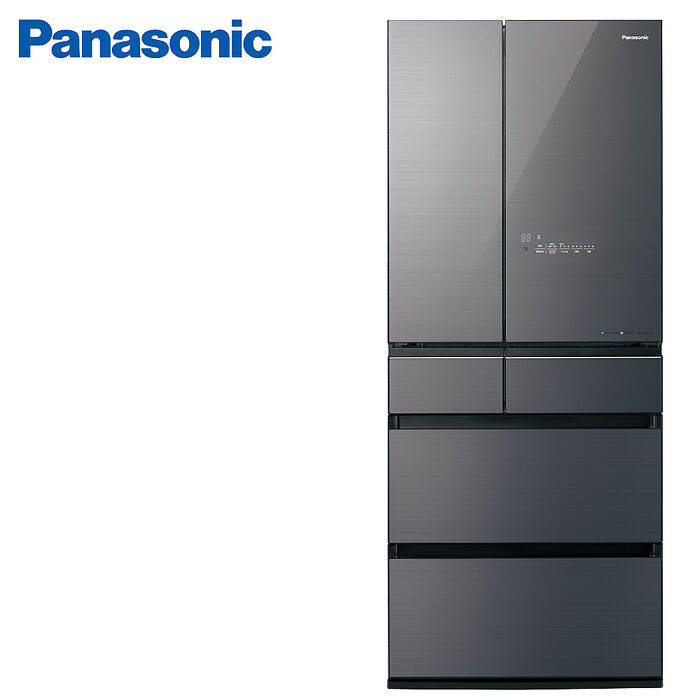 Panasonic國際牌650L六門玻璃變頻電冰箱 NR-F658WX-S1(雲霧灰)