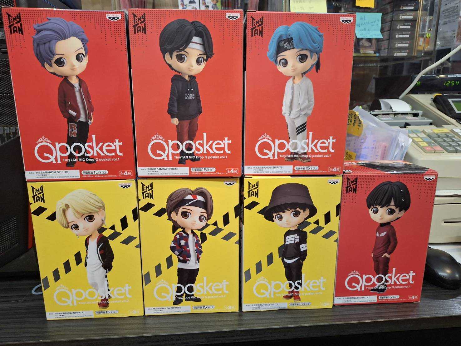 (酷比玩具)日版 Qposket Q-posket BTS BT21 TINYTAN MIC 防彈少年團 公仔 一組