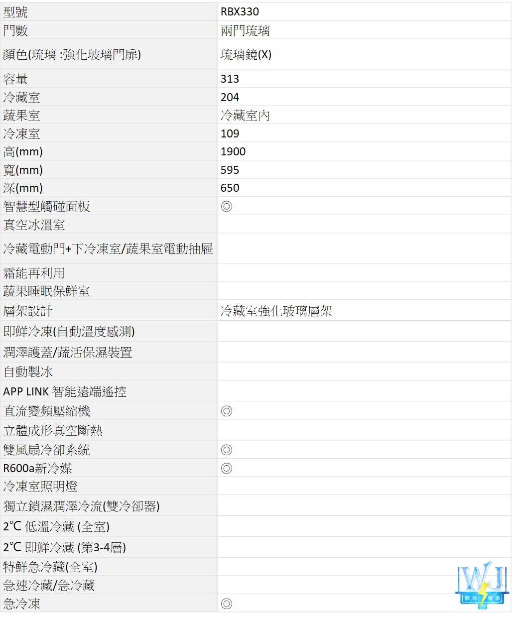 【獨家折扣碼】HITACHI日立 RBX330-X 雙門冰箱 琉璃鏡 右開 冰箱 RBX330X 日立冰箱