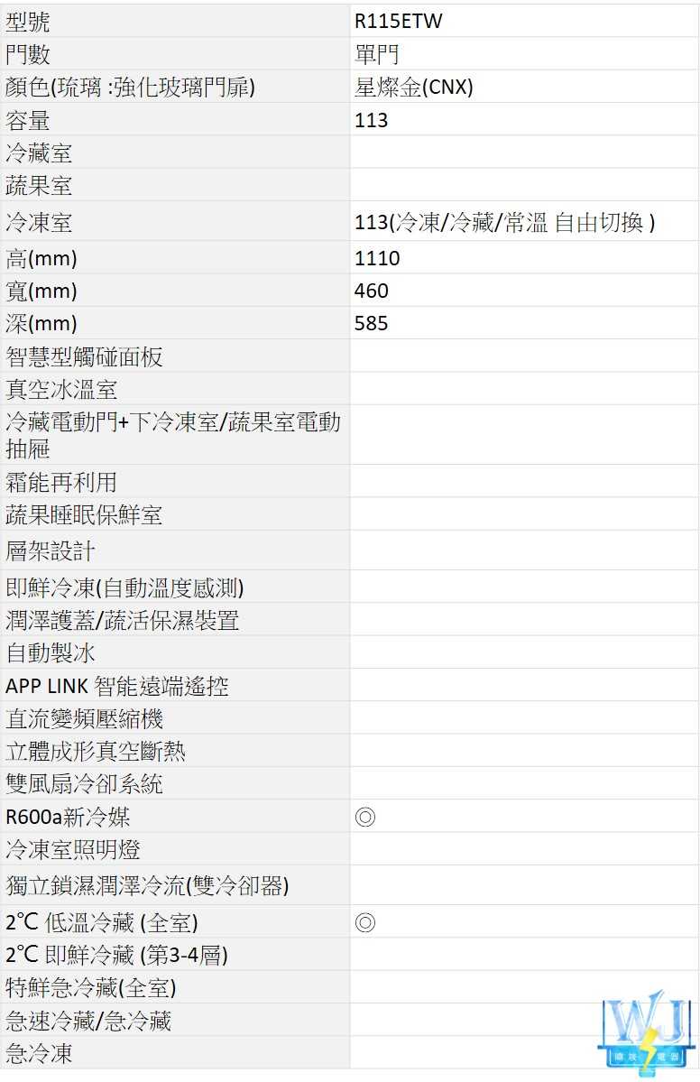 現貨【暐竣電器】HITACHI 日立 R115ETW 直立式冷凍櫃 窄版設計 R-115ETW 冷凍櫃 原廠保固