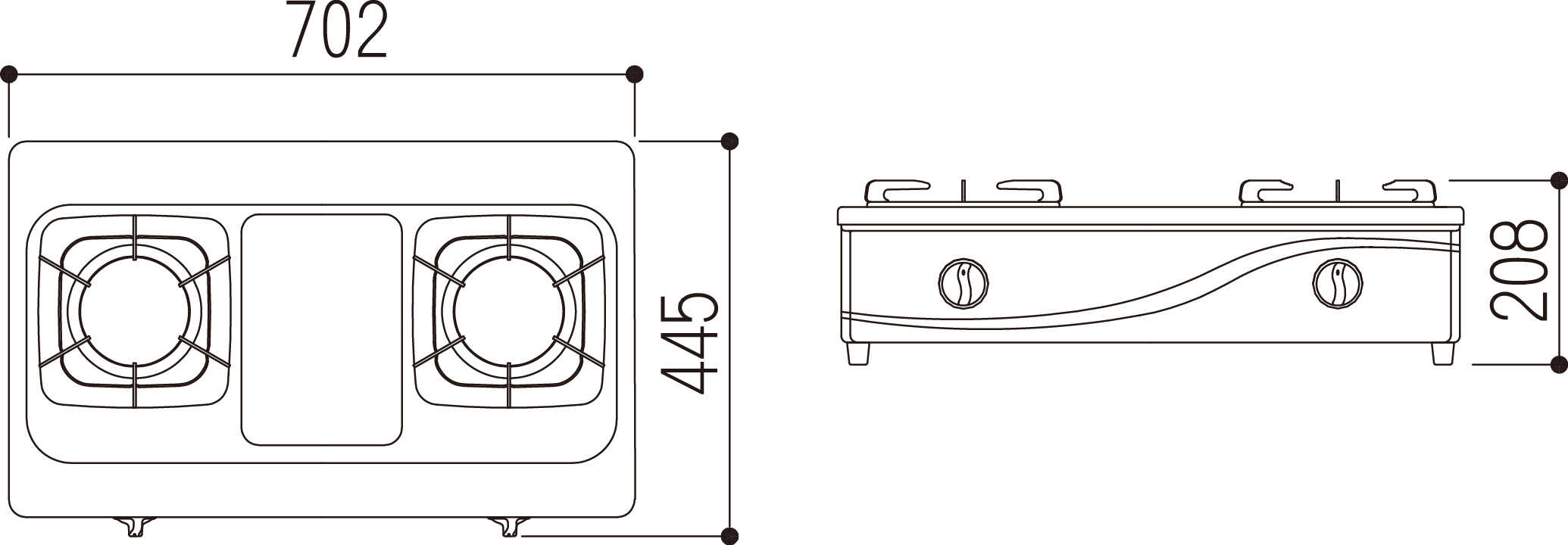 Rinnai 林內【RTS-203SC】台爐式傳統不銹鋼雙口爐 北北基安裝