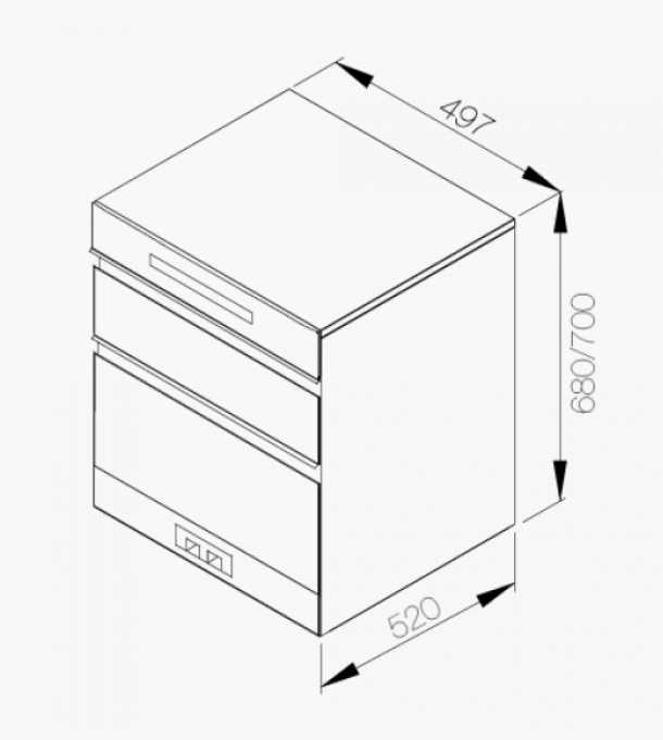 莊頭北【TD-3650】寬50cm臭氧殺菌鏡面玻璃落地烘 H68㎝  H70㎝ (全國配送.不含安裝)