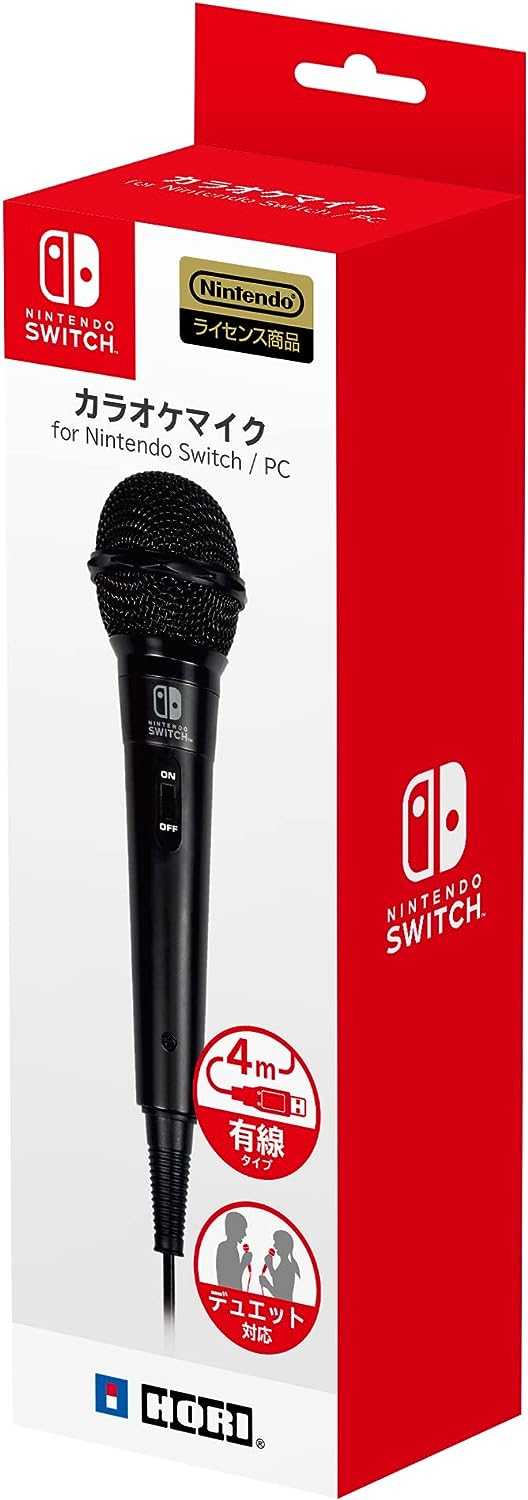 【就愛玩】全新現貨 HORI NS Switch 有線麥克風 黑色 NSW-088