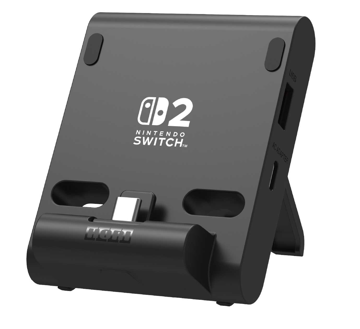 【就愛玩】全新現貨 HORI NS2 SWITCH2 便攜式雙USB集線器支架 支架 NSX-002