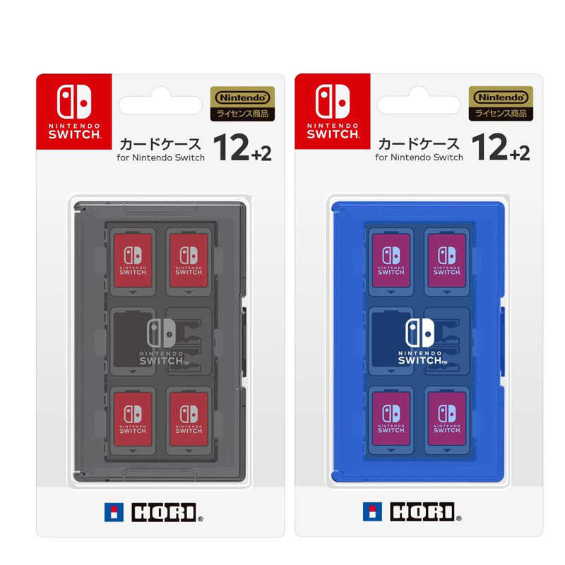 【就愛玩】全新現貨 HORI NS Switch 12+2 遊戲卡盒 卡匣盒 卡夾收納盒 暗黑色 藍色