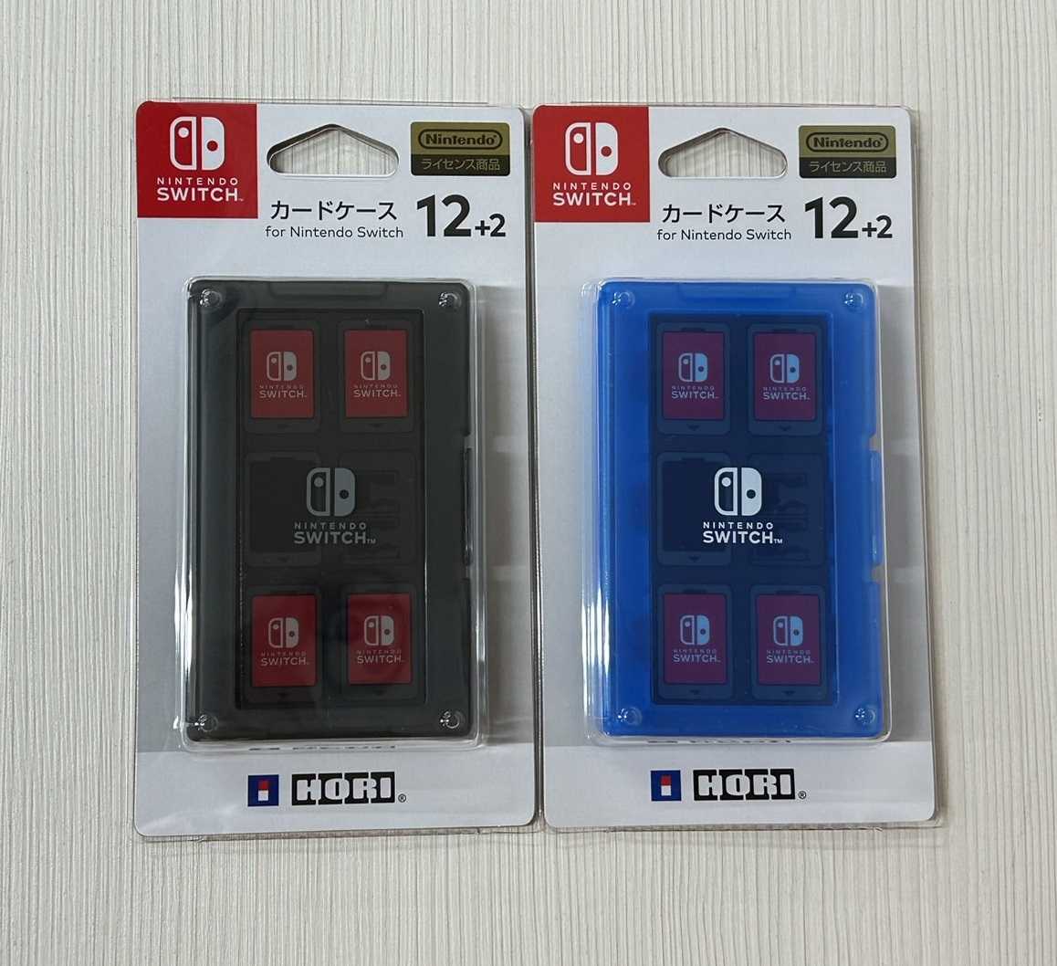 【就愛玩】全新現貨 HORI NS Switch 12+2 遊戲卡盒 卡匣盒 卡夾收納盒 暗黑色 藍色