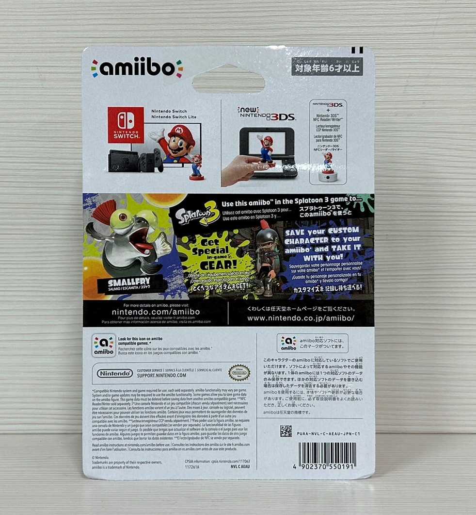 【就愛玩】全新現貨 amiibo 公仔 小鮭魚 斯普拉遁3 斯普拉頓3 漆彈大作戰系列 NS Switch