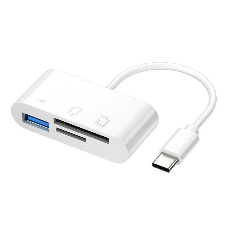 全新附發票！Type C 讀卡機│適用 iPhone 讀卡 15 安卓 手機 四合一 OTG 隨身碟