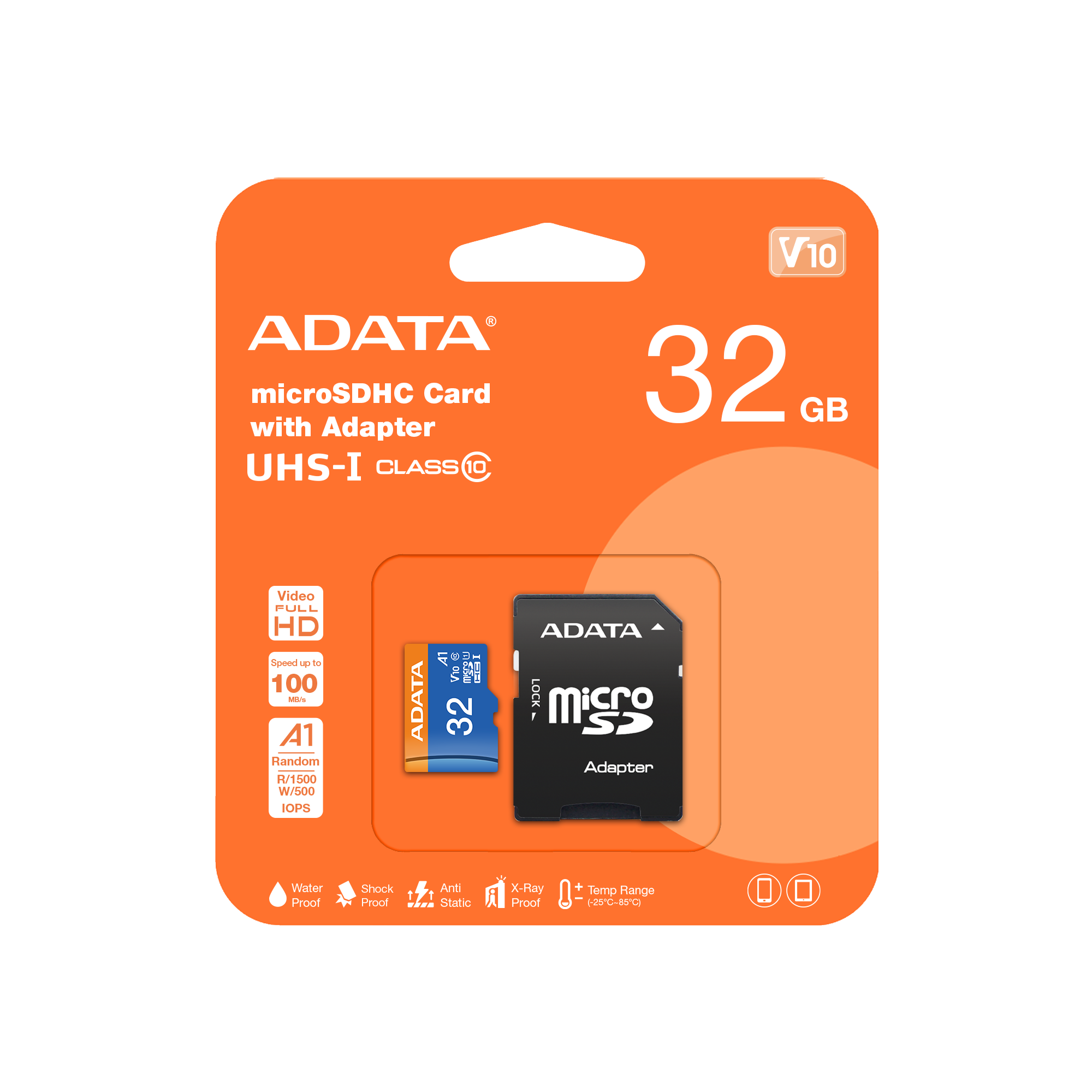 全新附發票！威剛 ADATA MicroSD UHS-I A1 U1 C10 32G 記憶卡 附轉卡 TF 手機記憶卡