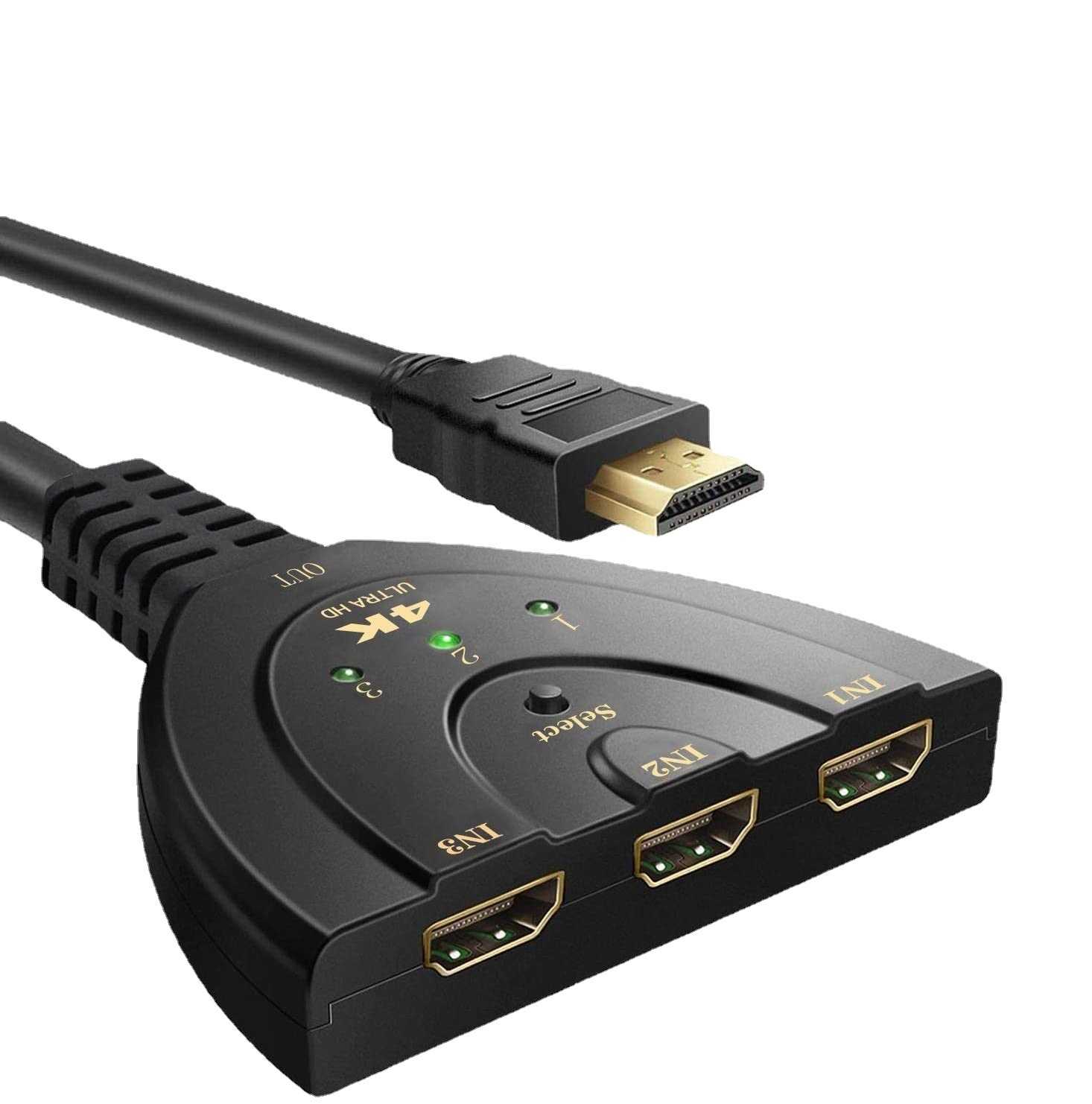 全新附發票！支援1.4 2K*4K HDMI 三進一出 3進1出 切換器 免電源 HDMI Switcher 三進一出