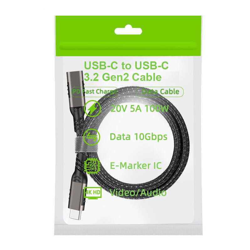 1M 全新附發票！Type-C 公對母 PD 100W 20Gbps USB3.2 Gen2x2 USB-C傳輸線