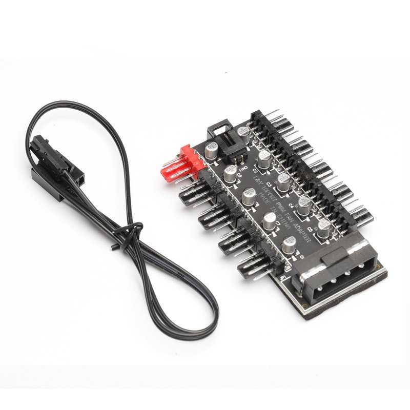 自取80 全新附發票 PWM風扇一分十 十顆固態電容加強版 小4PIN 獨立供電 電源轉接線 集線器 主機板