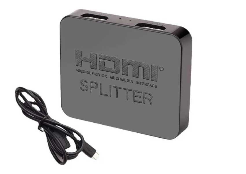 全新附發票 螢幕延伸 螢幕同步 2埠 HDMI 影音分配器 分享器 分屏器 同步器 一進二出 1進2出 2k4k