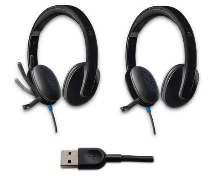 全新附發票 兩年保固！羅技 H540 USB 耳機麥克風 隔噪麥克風 耳罩控制 舒適的軟墊頭帶 USB音效卡