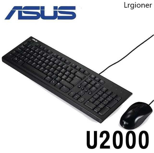 全新附發票！ASUS U2000 USB2.0 有線 鍵盤滑鼠組 有線鍵盤 有線滑鼠 1000dpi