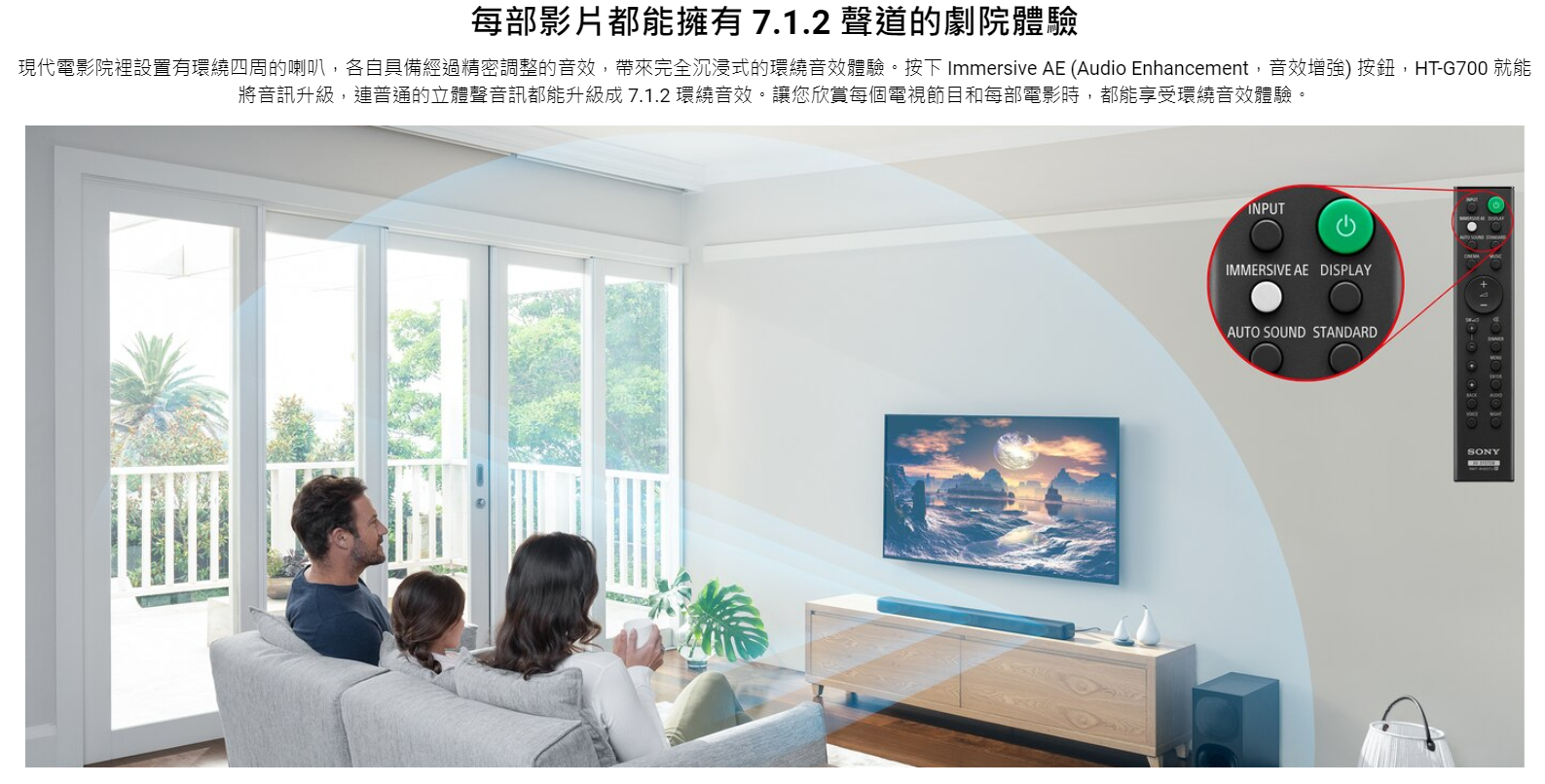 【樂昂客】台灣公司貨 SONY HT-G700 3.1聲道 家庭劇院 SOUNDBAR 聲霸 Atmos