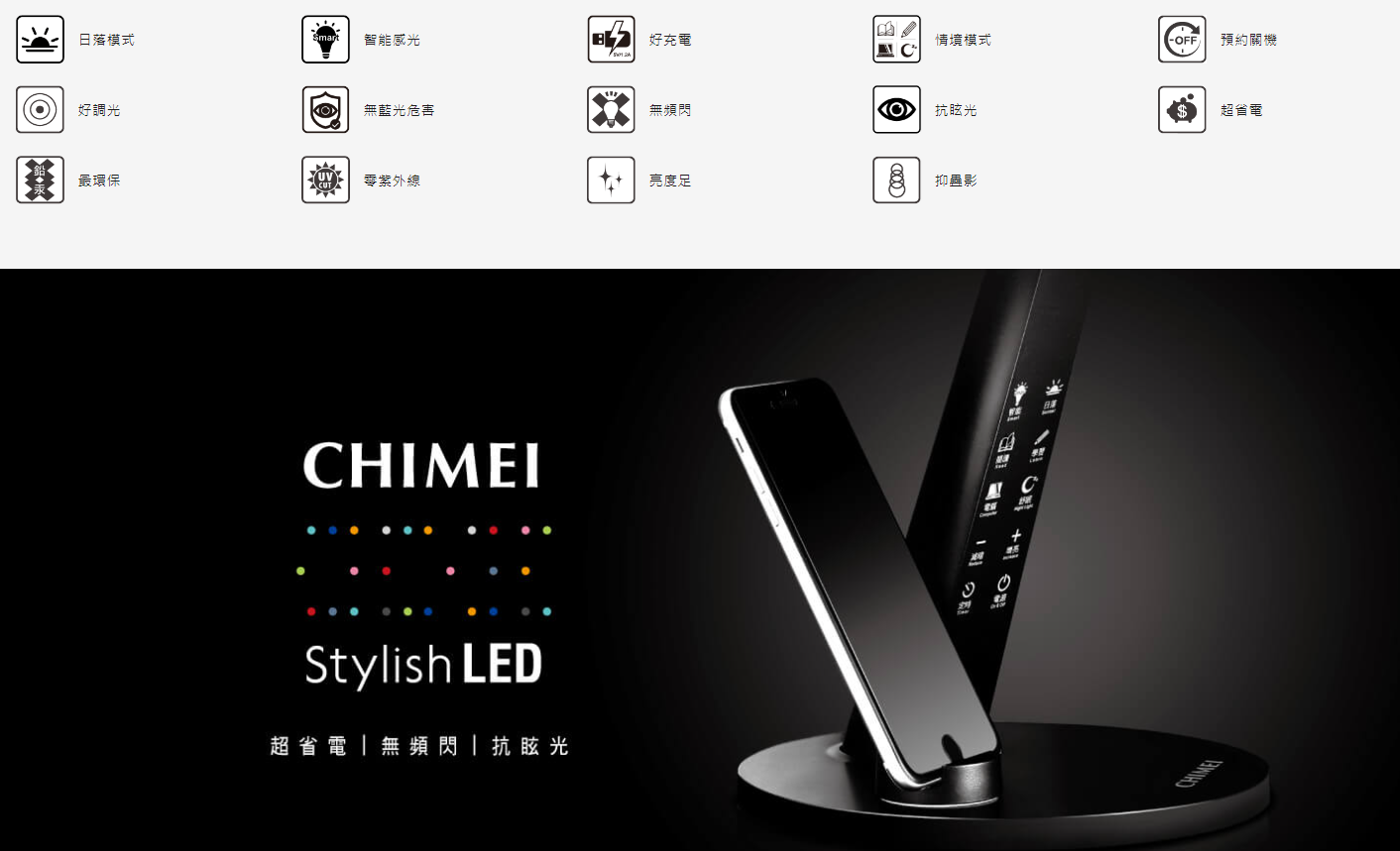 【樂昂客】(智能感光) 含發票 CHIMEI 奇美 LT-ST120D 智能光感應 LED檯燈 省電 無藍光 抗眩光