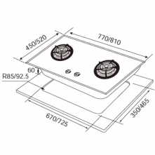【樂昂客】含基本安裝 JTL 喜特麗 JT-GC209A JT-GC209AL 雙口玻璃檯面爐 檯面爐