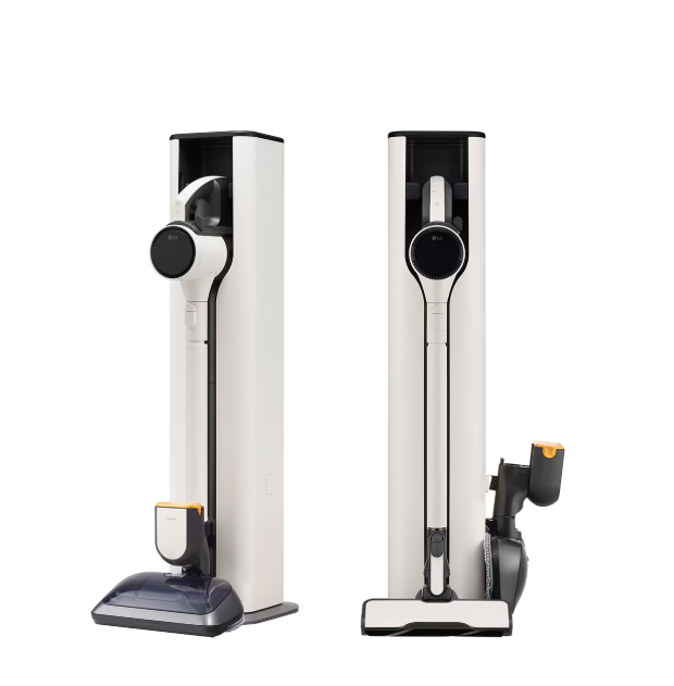 【樂昂客】LG 樂金 A9X-STEAM All-in-One 自動集塵 蒸氣濕拖無線吸塵器 雪霧白