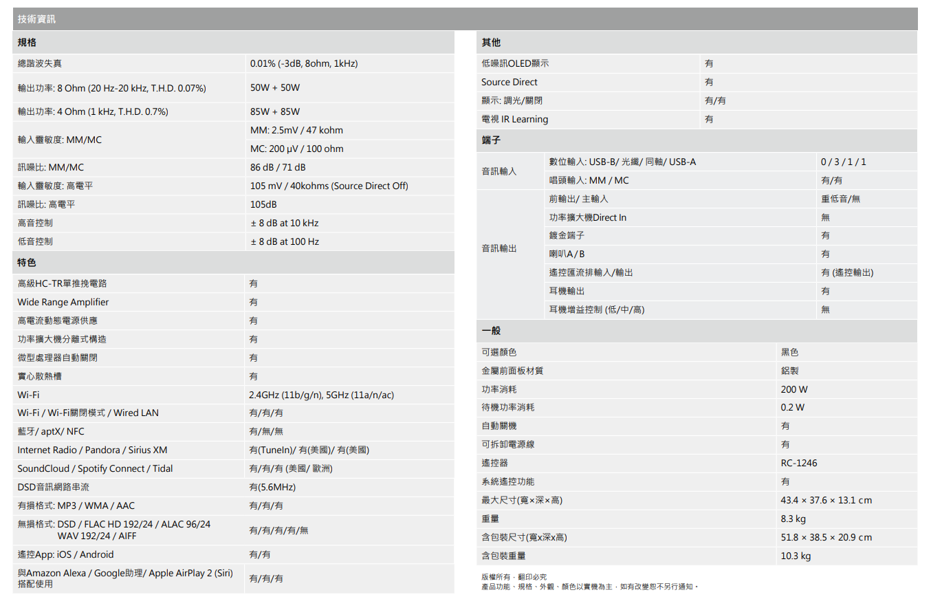 【樂昂客】領券折1000 可議價 台灣公司貨保固 DENON PMA900HNE 網路音樂串流 綜合擴大機