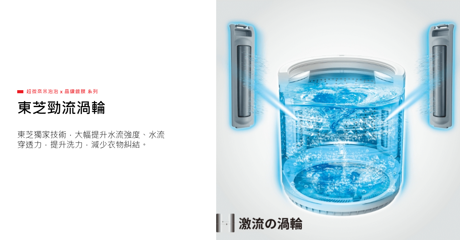 【樂昂客】(含基本安裝)  TOSHIBA 東芝 AW-DMUK15WAG(SS) 15公斤 直立洗衣機 奈米洗淨 鍍膜