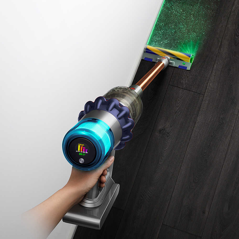 Dyson V15 Detect Fluffy Plus SV22智慧無線吸塵器 普魯士藍(送體脂計+副廠架)