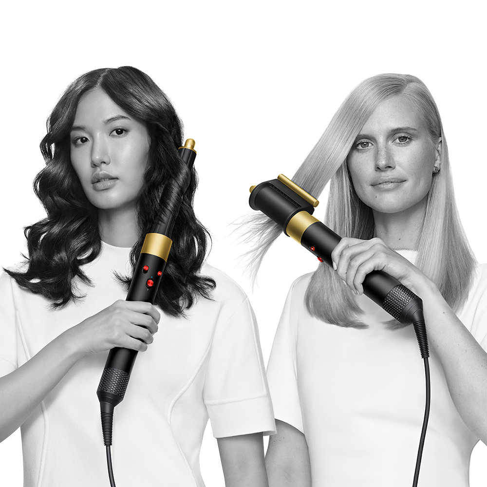 Dyson戴森 Airwrap 造型捲髮器長捲版 HS05 岩黑金色(送體脂計)