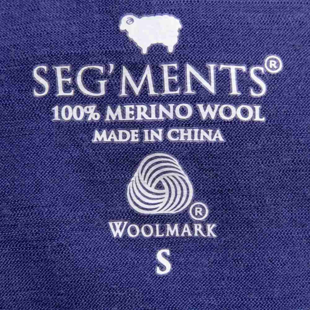 SEG\u0027MENTS 勿忘我藍色純美麗諾羊毛長袖上衣 S號