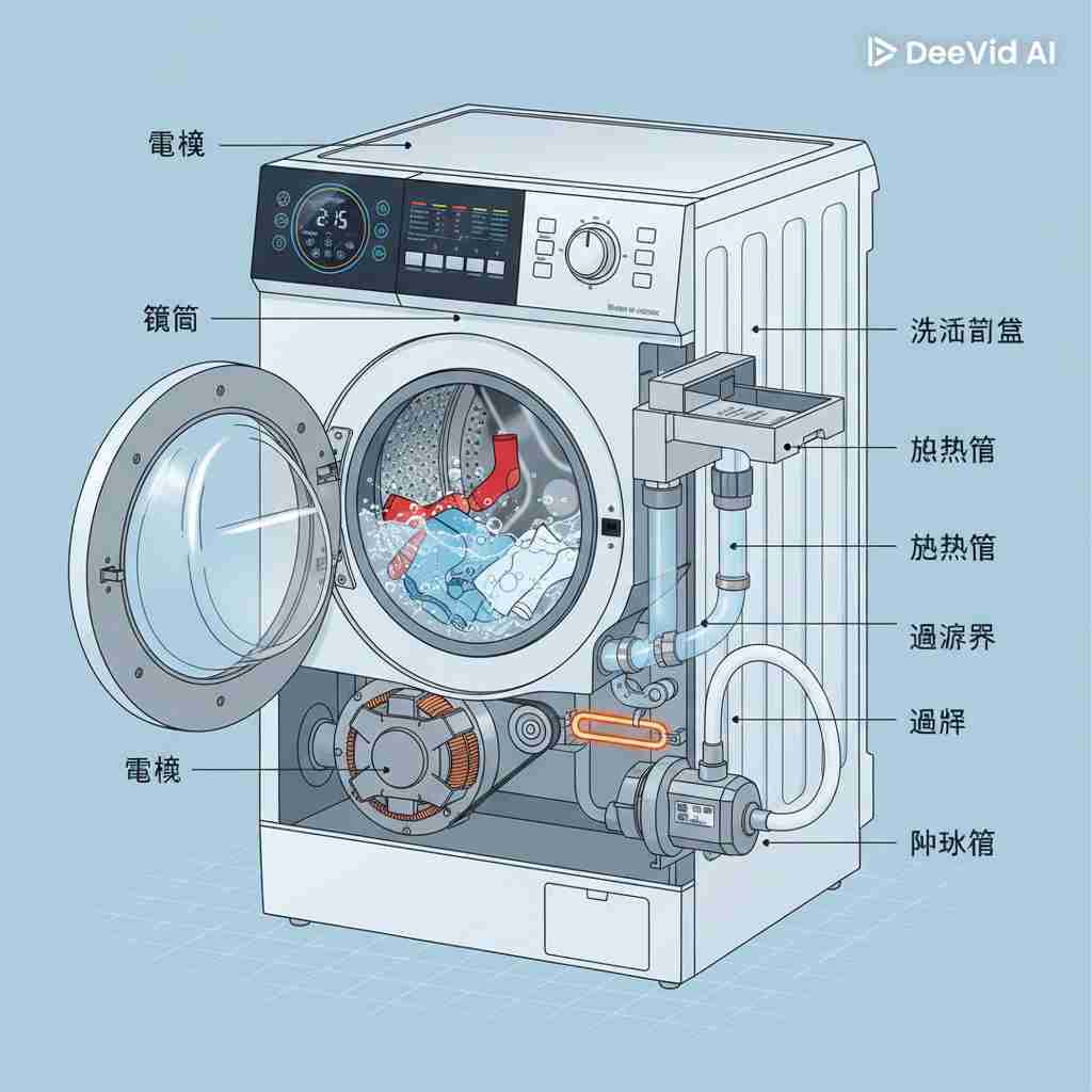 SHARP夏普 12.5公斤變頻滾筒洗衣機 ES-FKS125WT