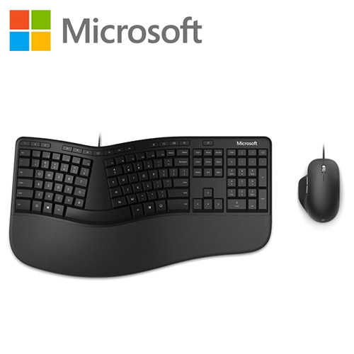 【Microsoft微軟】人體工學有線鍵鼠組
