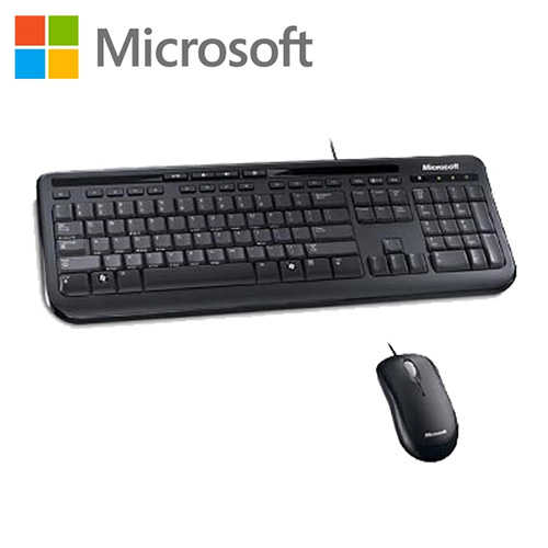 【Microsoft微軟】標準滑鼠鍵盤組 600 (2款顏色-黑色/白色)