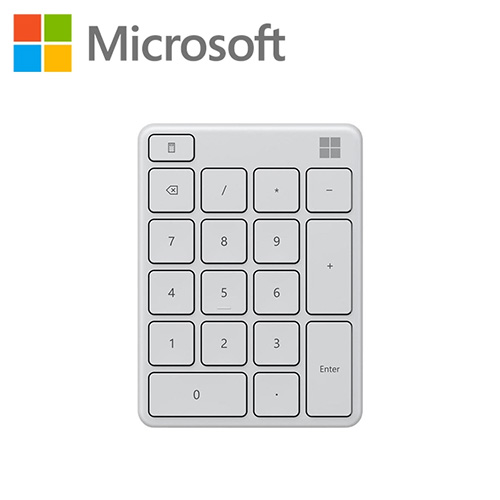 【Microsoft微軟】 藍牙數字鍵盤 (2款顏色-霧光黑/月光灰)