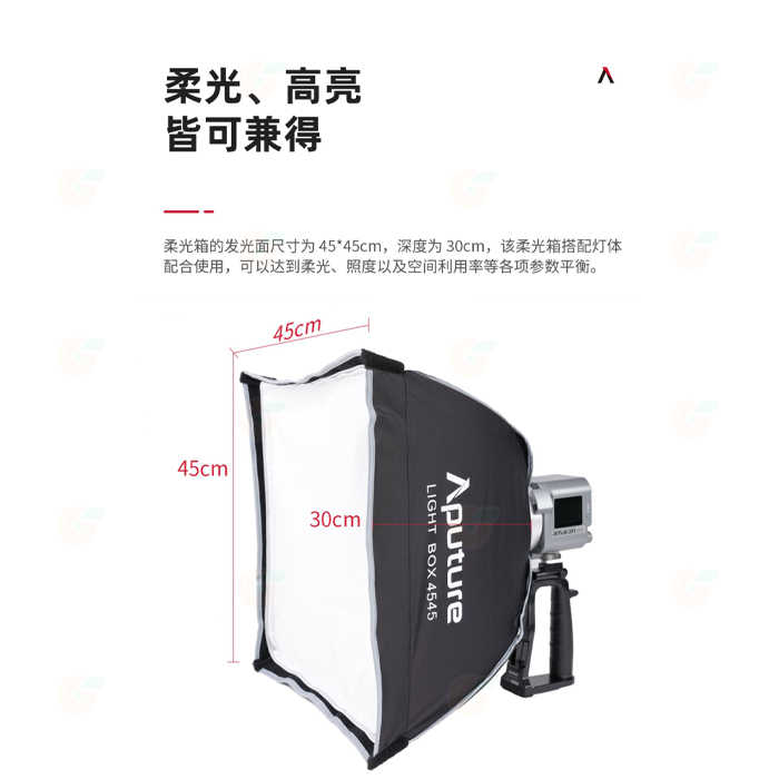 愛圖仕 Aputure Light Box 4545 45X45cm 柔光罩含蜂巢 方型柔光箱 網格 棚拍 保榮卡口