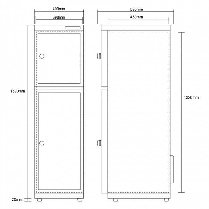 寶藏閣 PATRON AH-250 LED 數字顯示 中型電子防潮箱 252L 5年保固 適用相機 收藏 書籍 台灣製