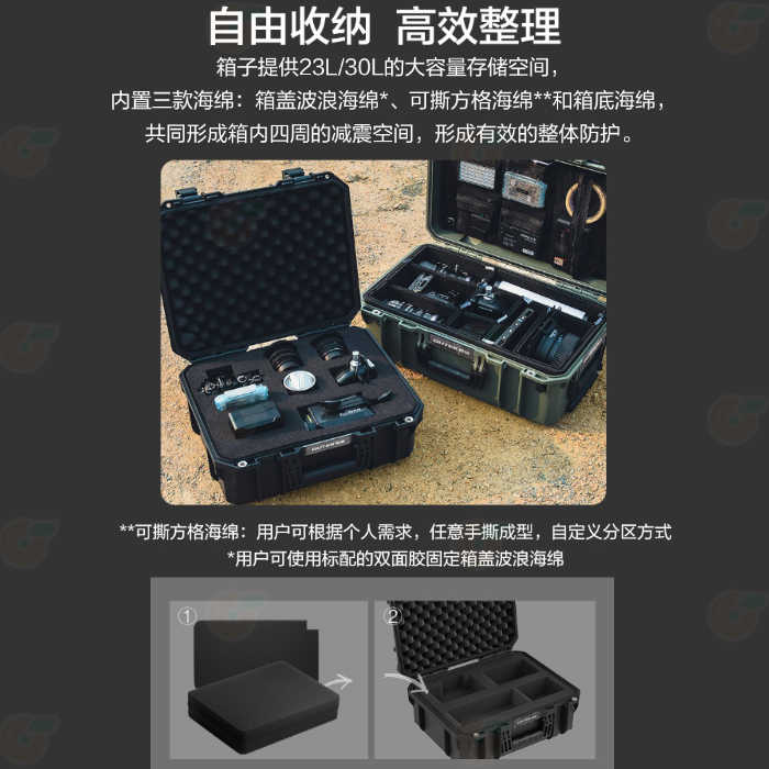 GUTEK Tortoise 玄武 T-230 T-300 拉桿 防護箱 IP67 防水防塵 氣密箱 相機攝影器材箱