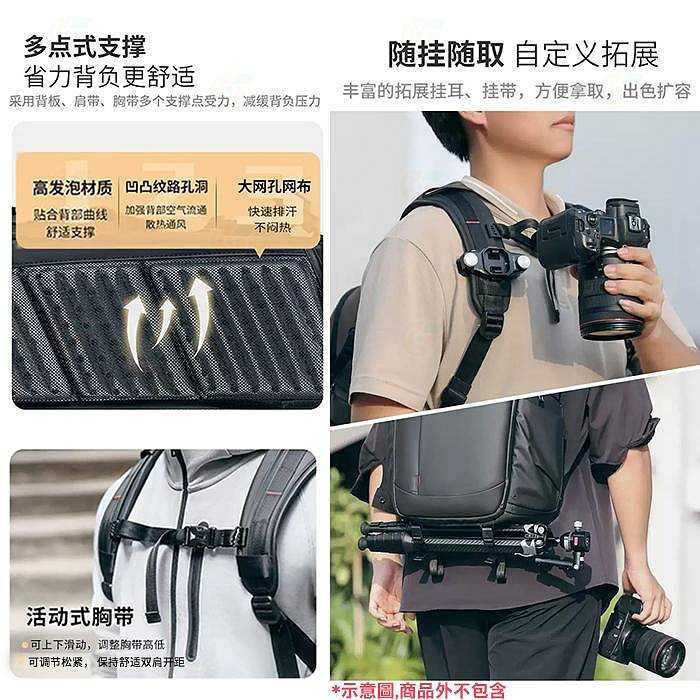 Ulanzi BP09 22L 城市系列雙肩後背相機包 快取 防潑水 可放 單眼 鏡頭 腳架 約2機4鏡