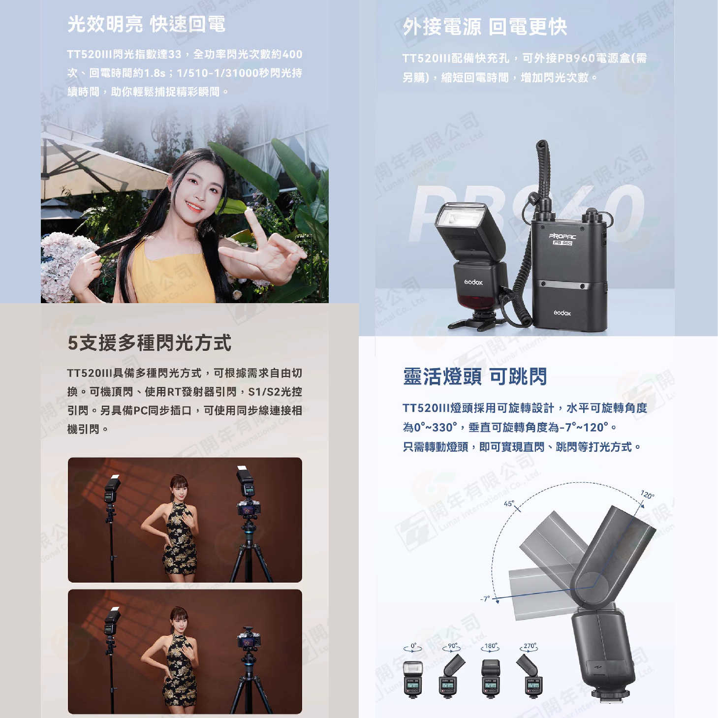 🔆 附發射器 神牛 Godox TT520III 三代 機頂閃光燈 單點觸發 熱靴 離閃 通用型 閃燈