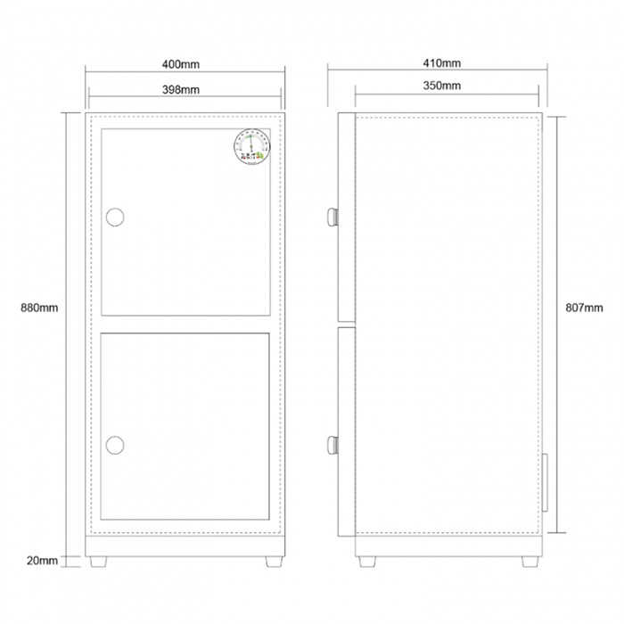 寶藏閣 PATRON GH-120 GH-120P 指針式電子 小型 防潮箱 115公升 5年保固 相機 台灣製